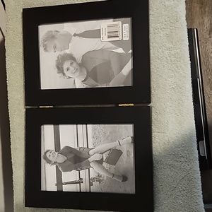 Double 5x7 black photo frame NWT - Free-standing